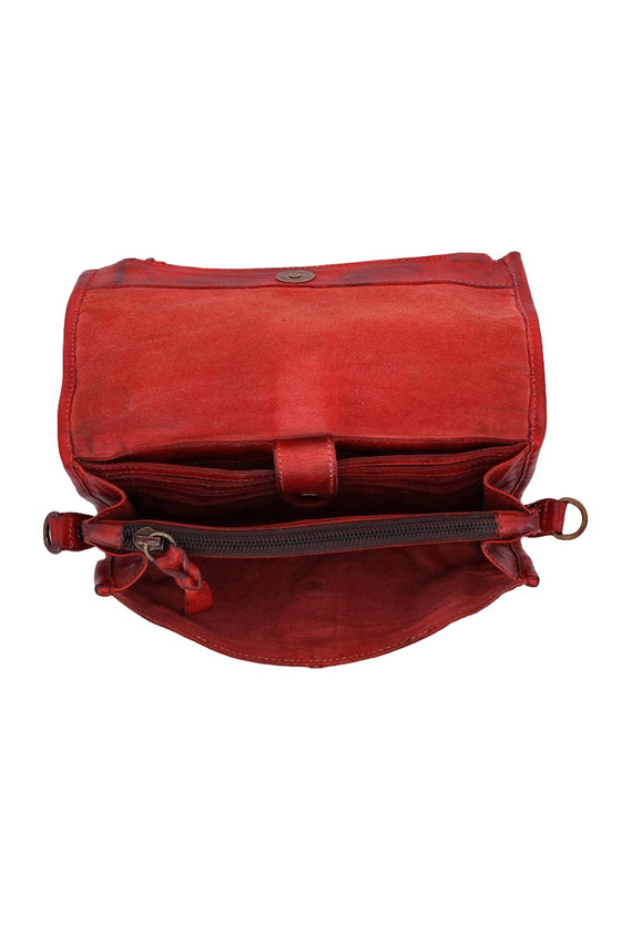 Bed Stu Amina Crossbody-Clutch-Wallet In Indie Red Dip Dye