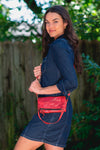 Bed Stu Amina Crossbody-Clutch-Wallet In Indie Red Dip Dye