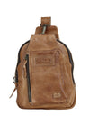 Bed Stu Beau Sling Backpack in Tan Rustic Leather  A694061-TNRS