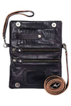 Bed Stu Cadence Crossbody Bag in Black Rustic Leather