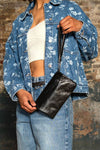 Bed Stu Cadence Crossbody Bag in Black Rustic Leather