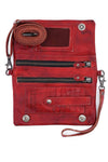 Bed Stu Cadence Crossbody Bag in Red Rustic Leather