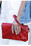 Bed Stu Cadence Crossbody Bag in Red Rustic Leather