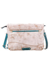 Bed Stu Cleo Crossbody Bag in Nectar Lux Arctic Teal Rustic
