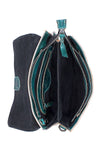 Bed Stu Cleo Crossbody Bag in Nectar Lux Arctic Teal Rustic