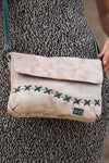 Bed Stu Cleo Crossbody Bag in Nectar Lux Arctic Teal Rustic