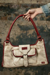 Bed Stu Unbending Shoulder Bag Nectar Lux Cherry Lacquer Rust