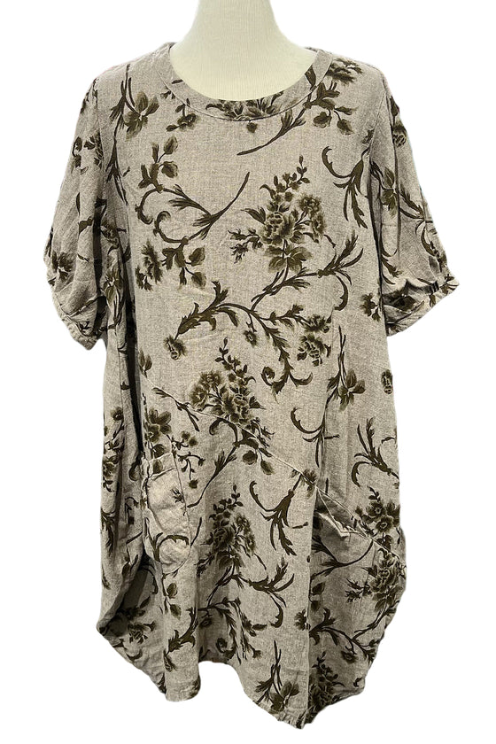 Betty Hadikusumo Bubble Tunic in Fall Floral