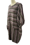 Betty Hadikusumo Bubble Tunic in Fall Stripes