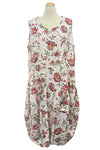 Betty Hadikusumo Emma Sleeveless Dress in Red Floral Print