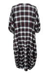 Betty Hadikusumo Flannel Bobie Dress in Red and Black Plaid