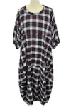 Betty Hadikusumo Flannel Bobie Dress in Red and Black Plaid