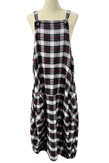  Betty Hadikusumo Flannel Kita Jumper in Black Plaid