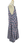 Betty Hadikusumo Flannel Kita Jumper in Blue and Red Plaid