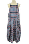 Betty Hadikusumo Flannel Kita Jumper in Blue and Red Plaid