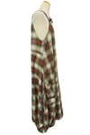 Betty Hadikusumo Flannel Kita Jumper in Green and Red Plaid