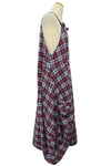 Betty Hadikusumo Flannel Kita Jumper in Red Blue Plaid