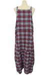 Betty Hadikusumo Flannel Kita Jumper in Red Blue Plaid