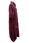 Betty Hadikusumo Flannel Venessa Dress in Red & Blue Check