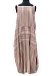 Betty Hadikusumo Kita Jumper in Pastel Pink Striped Linen