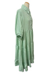 Betty Hadikusumo Linen Baby Doll Tunic Dress in Pale Mint