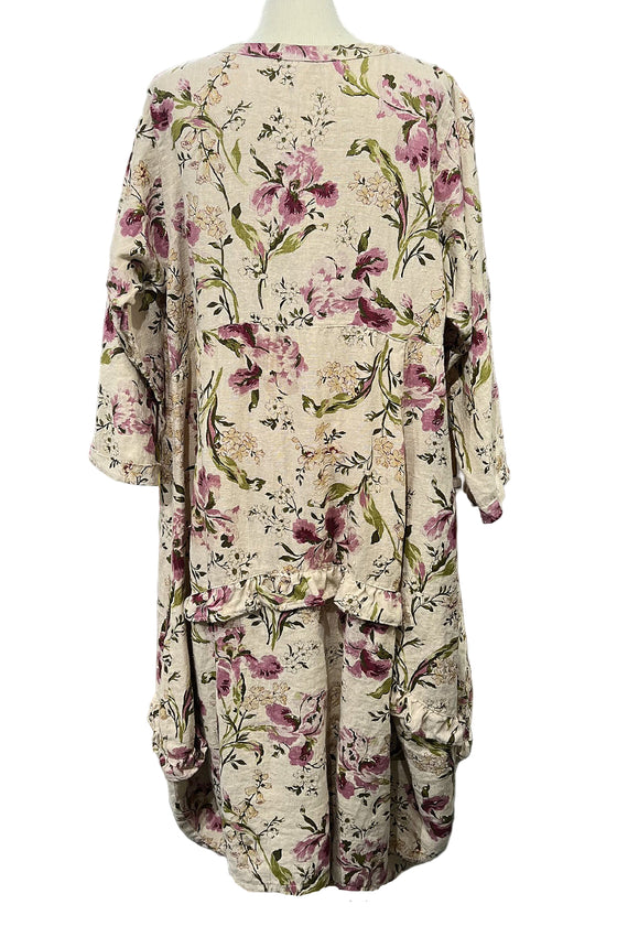 Betty Hadikusumo Linen Bobie Dress in English Floral Print