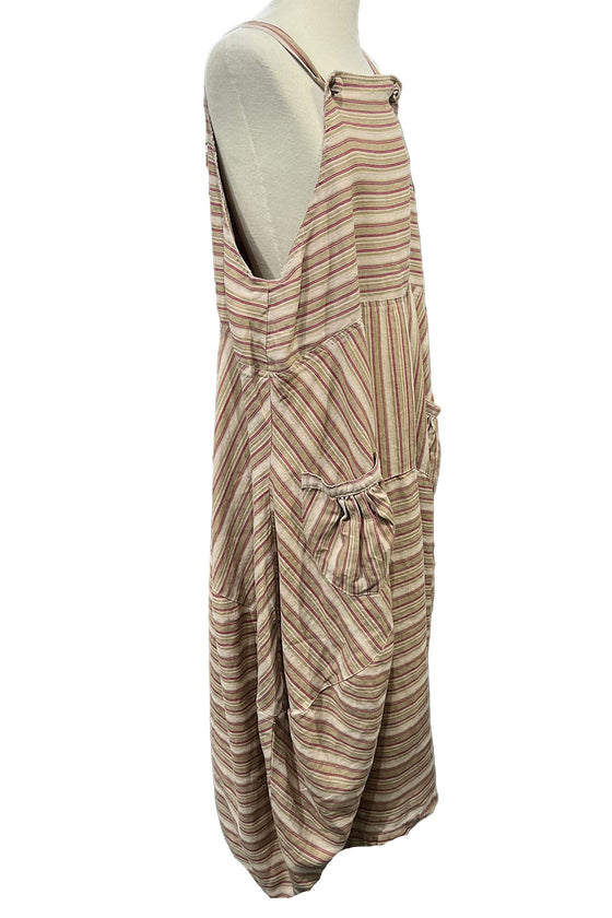 Betty Hadikusumo Linen Kita Jumper in Beige Stripe