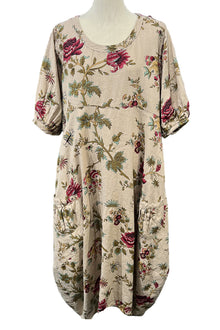  Betty Hadikusumo Linen Kristin Dress in English Rose