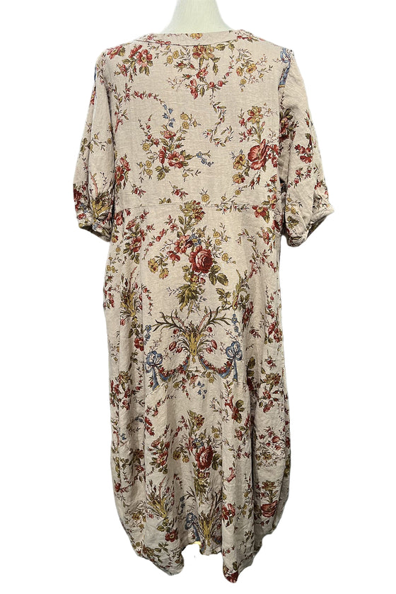 Betty Hadikusumo Linen Kristin Dress in Valence Bows