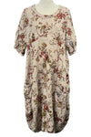 Betty Hadikusumo Linen Kristin Dress in Valence Bows