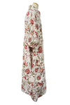 Betty Hadikusumo Vanessa Dress in Red Floral Linen Print