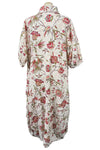 Betty Hadikusumo Vanessa Dress in Red Floral Linen Print