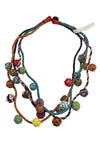 Beyond Threads Handmade Fiorella Upcycled Textile Necklace