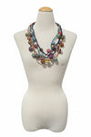 Beyond Threads Handmade Fiorella Upcycled Textile Necklace