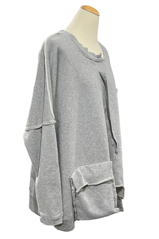 Bodil Diagonal Top in Heather HG2277H