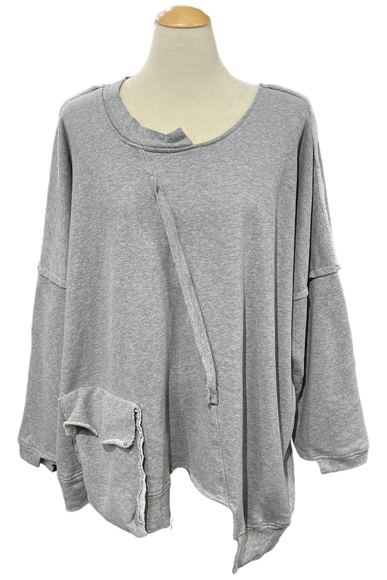 Bodil Diagonal Top in Heather HG2277H