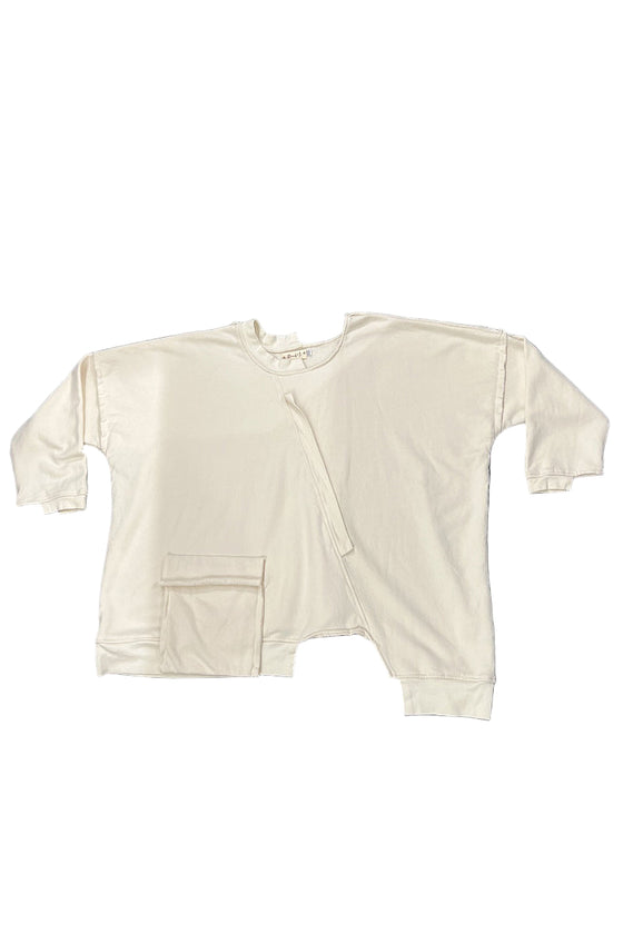 Bodil Diagonal Top in Snowfluff HG2277