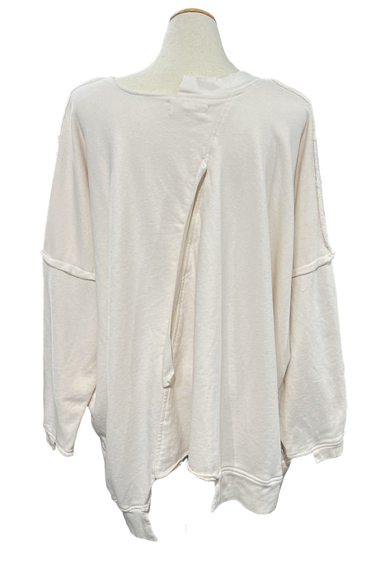 Bodil Diagonal Top in Snowfluff HG2277