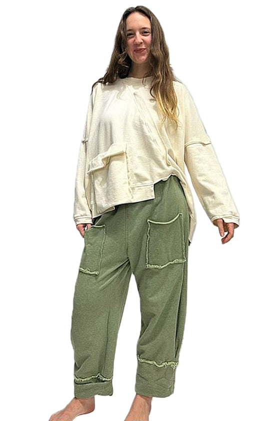 Bodil Diagonal Top in Snowfluff HG2277