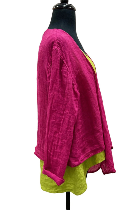 Bodil Linen Gauze Cardigan in Petal Style GB2206-PETAL