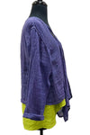 Bodil Linen Gauze Cardigan in Violet Style GB2206-VIOLET