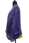 Bodil Linen Gauze Cardigan in Violet Style GB2206-VIOLET