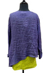 Bodil Linen Gauze Cardigan in Violet Style GB2206-VIOLET