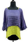 Bodil Linen Gauze Crop Crop in Violet Style GB1976