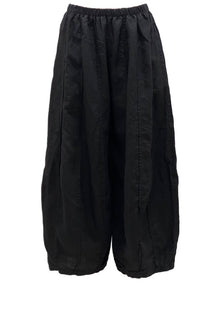  Bodil Linen Seamed Pant in Black Style LH1864