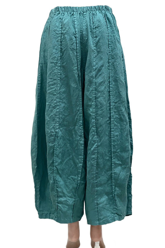 Bodil Linen Seamed Pant in Jade Style LH1864