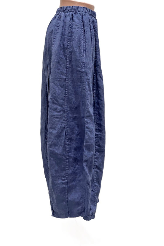 Bodil Linen Seamed Pant in Sky Style LH1864
