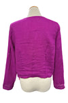 Bodil Shadow Script Linen Crop Jacket in Orchid