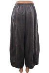 Bodil Shadow Script Linen Seamed Pant in Graphite