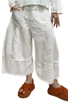  Bodil Textured Tales New Pant in White Style TN2125